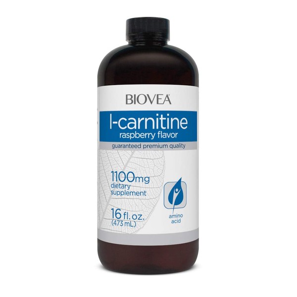 BIOVEA L-Carnitina Liquida 1100 mg sabor frambuesa con 473ml