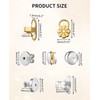 DAWZMR 12 Pairs Earring Backs for Droopy Ears, Secure Earring