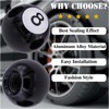 MEAJOO 4PCS Pool 8 Ball Tire Valve Stem Caps, Aluminum