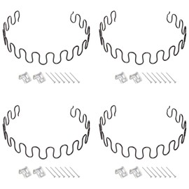 uxcell 4Sets Upholstery Spring Replacement Kits, 27.56" Sagging Cushions Repair Kit with Clips Nails for Furniture Sofa Recliner Chair