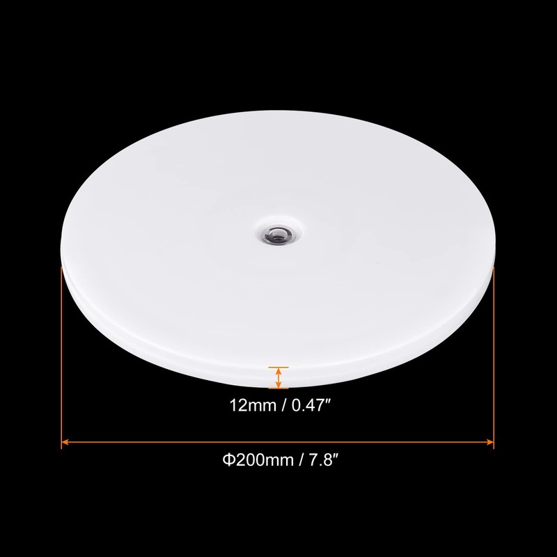 sourcing map 8inch Rotating Swivel Stand with Steel Ball Bearings