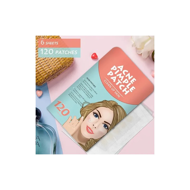 Parches Acné Espinillas Facial Absorbente Invisibles 120pz F