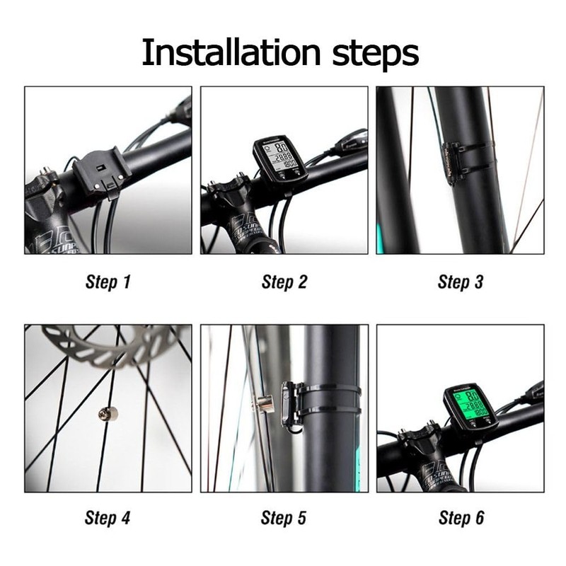 EXGUEACK Bike Computer Wired, Waterproof Bicycle Speedometer and Odometer with