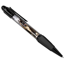DV DESIGN American Akita Puppy Black Ballpoint Pen Exotic Dog Lover Fun #15711
