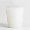 Bear Natural Organics Pack of 12 White Unscented Votive Candles