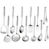 304 Stainlss Steel Kitchen Utensils Set, 12 Pcs Long Metal