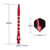 LxwSin Aluminum Dart Shafts, 12 Sets Dart Stems Accessories, Medium