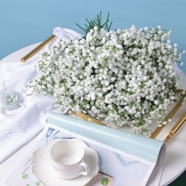 LYLYFAN Babys Breath Artificial Flowers,30 Pcs Gypsophila Real Touch Flowers for Wedding Party Home Garden Decoration