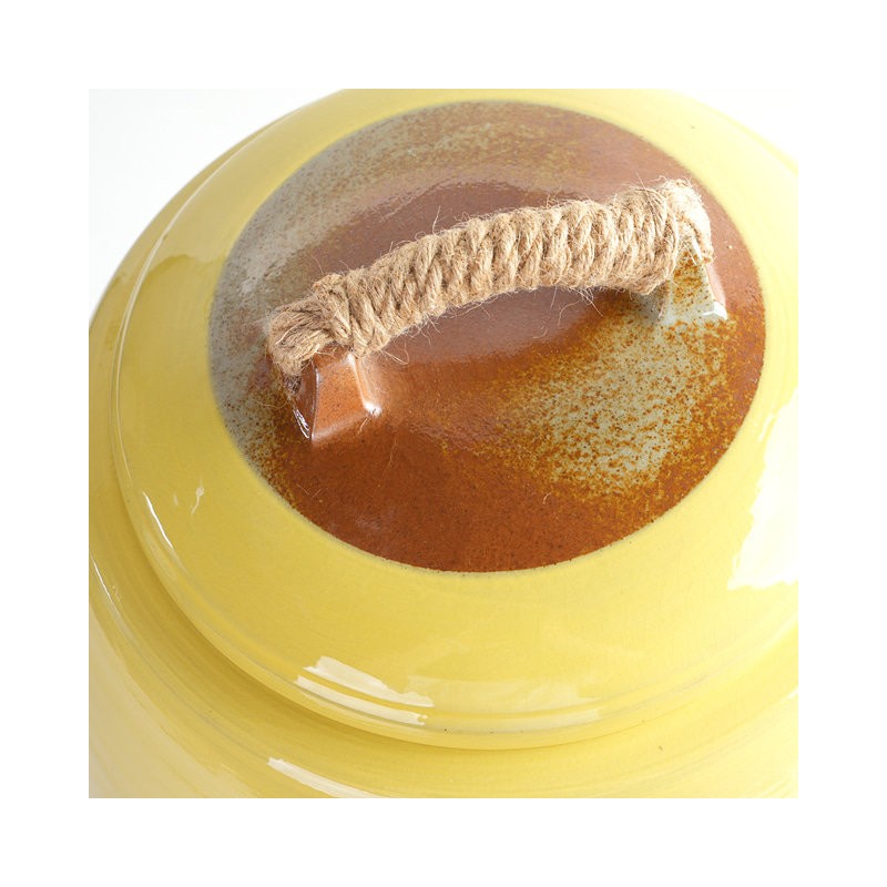 Son Story Buncheong Yellow Plain Rice Jar 20kg Rice Jar