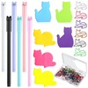 42-Piece Cute Cat Writing Paper Set 6 Coloured Cute Cats