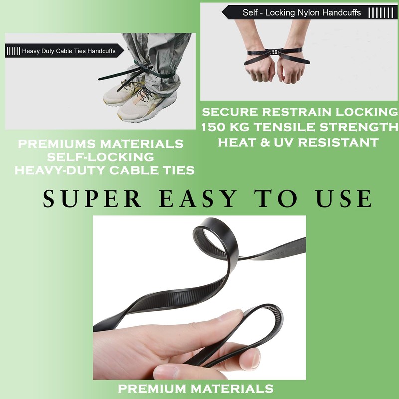 Boltza® Heavy Duty Nylon Double Cuffs – 13mm x 900mm