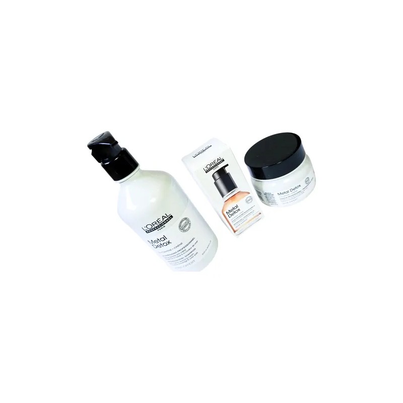 Loreal Kit Limpieza Anti Metal Detox Shampo Mascarilla Serum