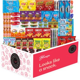 Peanut Free Snacks & Tree Nut-Free Snacks Variety Pack - Allergy Friendly Snacks for Kids Individually Wrapped - Cookies, Candy, Crackers, Chips - Bulk Assortment (58 Count)