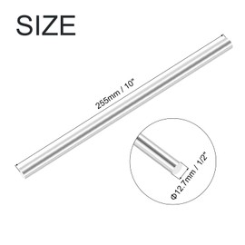 QUARKZMAN Aluminium Round Rod 12.5 mm x 255 mm Round Rods 6061 Solid Metal Rod Aluminium Rods for DIY Hand Tools Garden Decoration RC Model Industrial Machines Pack of 3