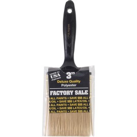 FixtureDisplays Wooster P3973 3" Factory Sale Gold Polyester Wall Paint Brush