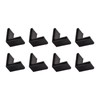 METALLIXITY 8 Pieces Furniture Angle Iron Foot Pads (40 mm/1.57