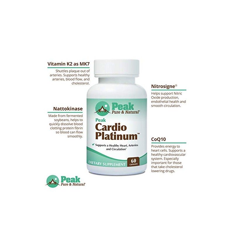 Peak Pure & Natural Peak Cardio Platinum 180 Capsules