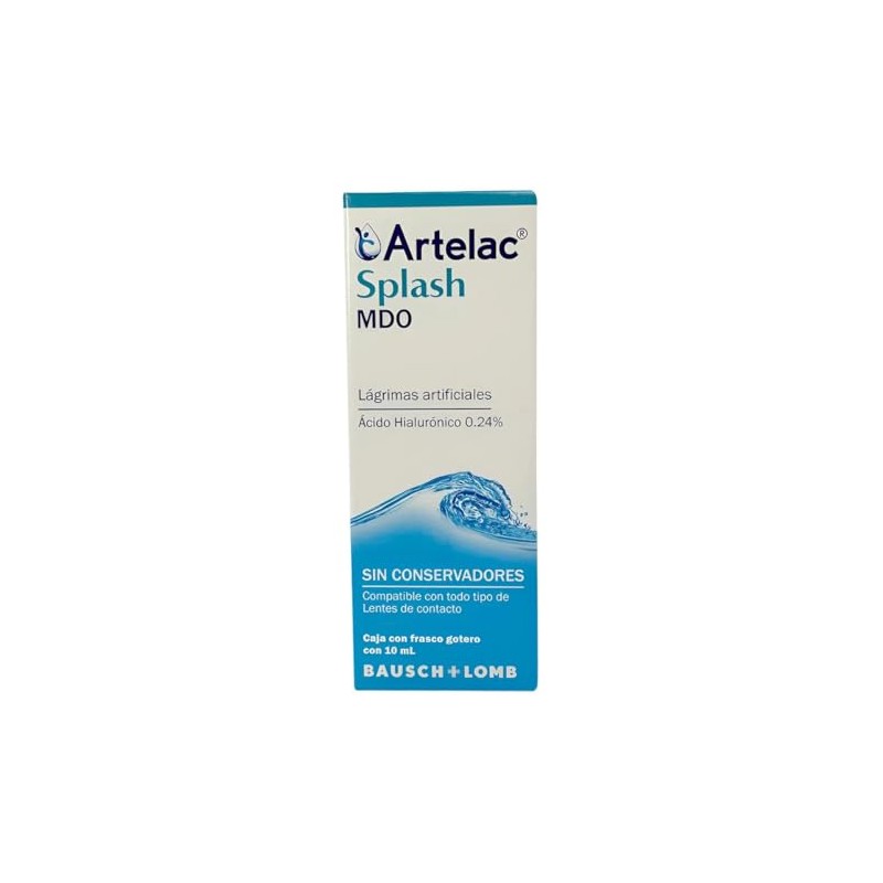 Artelac Splash MDO lágrimas artificiales SIN CONSERVADORES caja con frasco