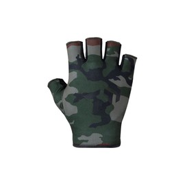 Daiwa DG-6523 Quick-Drying Gloves, 5-Piece Cut, Green Camo, M