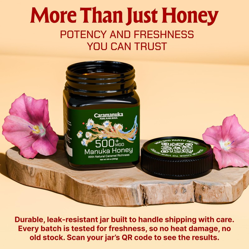 Caramanuka Manuka Honey MGO 500 – 100% Raw & Unfiltered