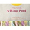 sun squad New Inflatable Kids 3-Ring Round Circle Wading Pool