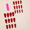 24 Pieces Long Coffin Press on Nails - Artificial Nails