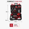 126-Piece Home Tool Kit with 8V Cordless Drill – Rechargeable