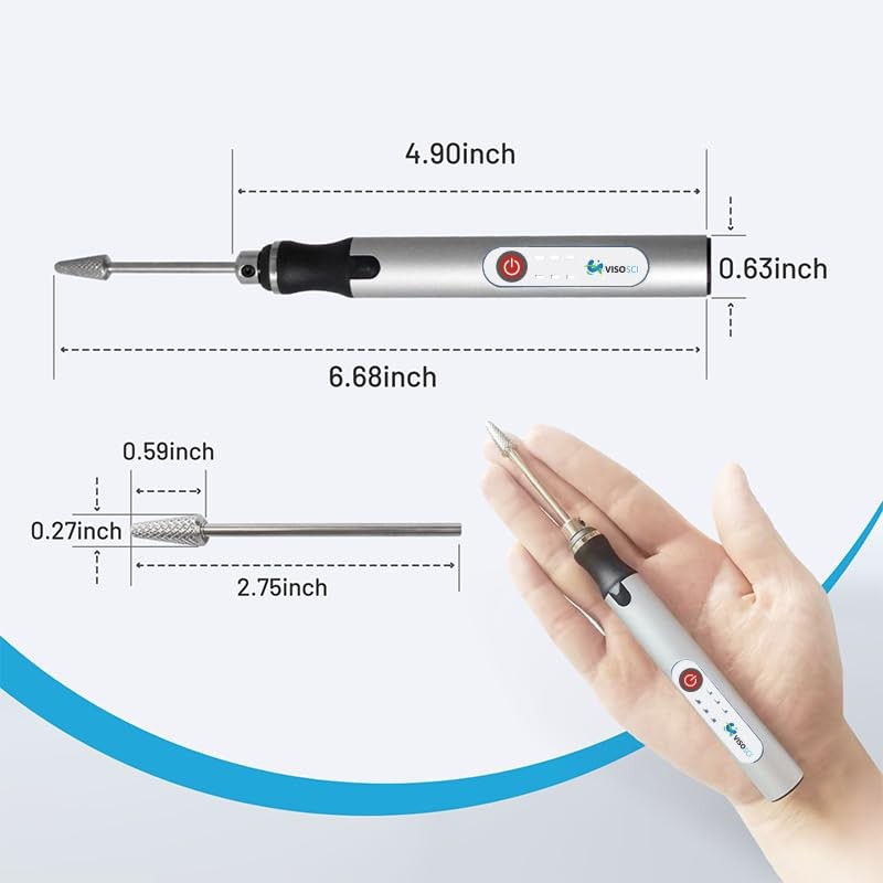 VISOSCI Handheld Homogenizer with 3 Speed Levels 5000/10000/18000rpm, Handheld Tissue