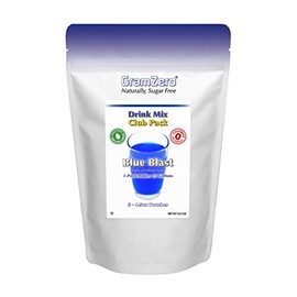 GramZero Blue Blast Zero Calorie Sugar Free Drink Mix, Great For Nutrition Club Loaded Teas, Stevia Sweetened
