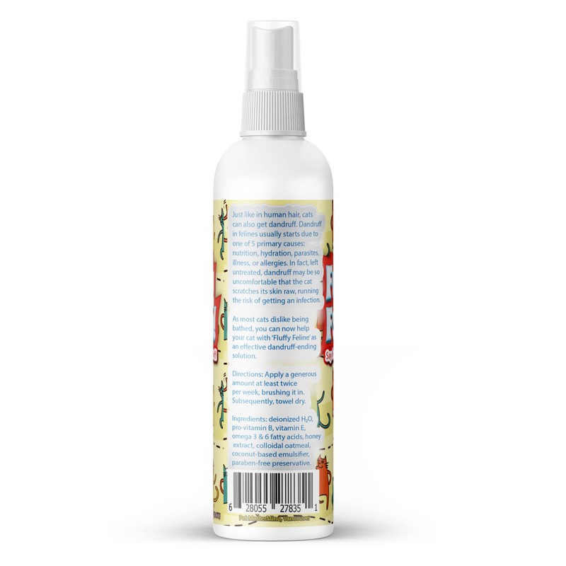 Fluffy Feline Professional Groomer's Choice for Cat Dandruff Treatment Spray