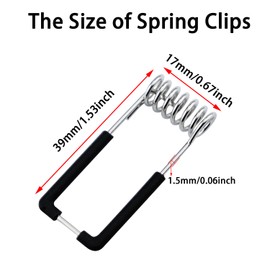 Bntyok 10 Pack Downlight Spring Clips 39x17mm Emitting Diode Recessed Lighting Accessories Clips Panel Lamp Spring Clip for LED downlights panel lights ceiling lights