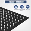 Regadera de Ducha para Baño Negro 10 Pulgadas,Combo con Cabezal