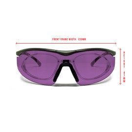 BERTONI Shooting Tactical Glasses 4 Interchangeable Lenses and Carrying Case SH898 RX Optical Lenses Carrier