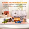 1/64 Diorama,Display Case for Hot Wheels Garage with LED,Storage Case