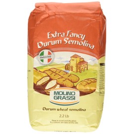 Molino Grassi Extra Fancy Durum Wheat Semolina Flour, 2.2 lbs