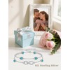 Dorunmo Infinity Anklet Turquoise Anklet 925 Sterling Silver Birthday Turquoise