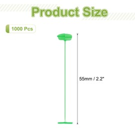 MECCANIXITY 1000 Pcs Standard Tagging Barb Fasteners, 2.2 Inch Light Green Tagging Gun Fasteners Tagging Gun Refill Plastic Garment for Clothing Fine Stitch Price Refills Tag Label