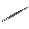 Allegro Diamond Tweezers, Stainless Steel, Black, Fine Point, 6-1/2 Inches
