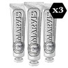 Marvis Smokers Whitening Mint Toothpaste, 3 × 85 ml, Whitening