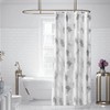 WOODFIB Shower Curtain, 100% PEVA Waterproof Anti-Mould Proof Resistant, Quick-Drying,