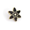 Pinsanity Atomic Symbol Black Enamel Lapel Pin