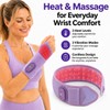 Cordless Wrist Heating Pad with Massage, Heated Wrist Wrap with