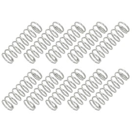 PATIKIL 圧縮バネ 0.6mmワイヤ径 x 6mm外径 x 20mm長 10個304ステンレス鋼機械延長小バネペンバネアソートメントキット ショップおよび家庭用修理