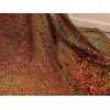 wowfabric4less123 Orange Green Iridescent stretch sequin Lace fabric 50” Width