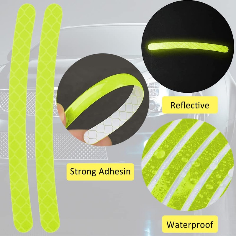 20 Pcs Car Wheel Hub Reflective Sticker, Night Reflective Safety