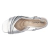 Easy Street Women's Lucie Heeled Sandal, Silver, 8 Wide