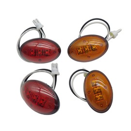 Pyladea Fender Marker Dually Bed LED Light Amber/Red Side Replacement For Ford F350 F450 1999 2000 2001 2002 2003 2004 2005 2006 2007 2008 2009 2010