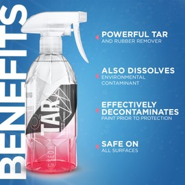 GYEON quartz Q²M Tar 500 ml - Safe and Effective Rubber and Tar Remover - Ideal for Post Track Day Cleaning - Quick and Effective Adhesive Remover