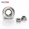 FASTON Flange Nuts M12 with Locking Toothing (Pack of 10)