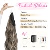 REECHO Invisible Wire Synthetic Hair Extensions with Thinner Softer Lace